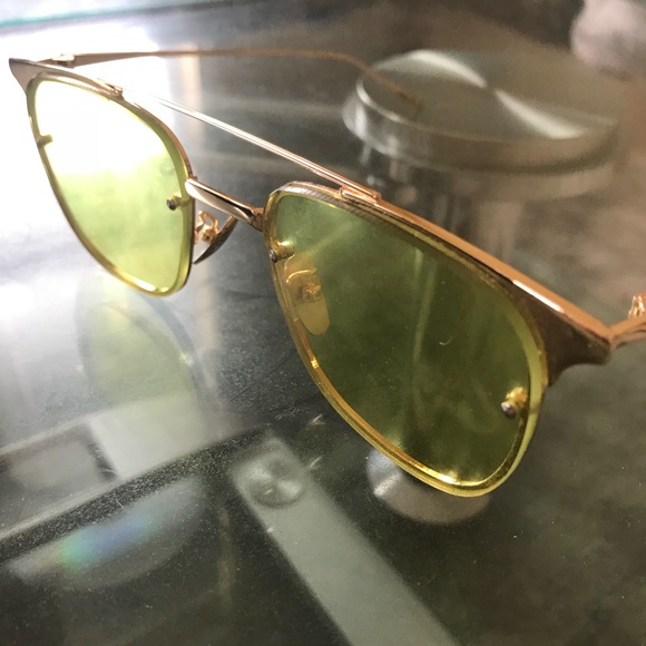 SHEVOKE YELLOW LENS SUNGLASSES - Picture 3 of 5